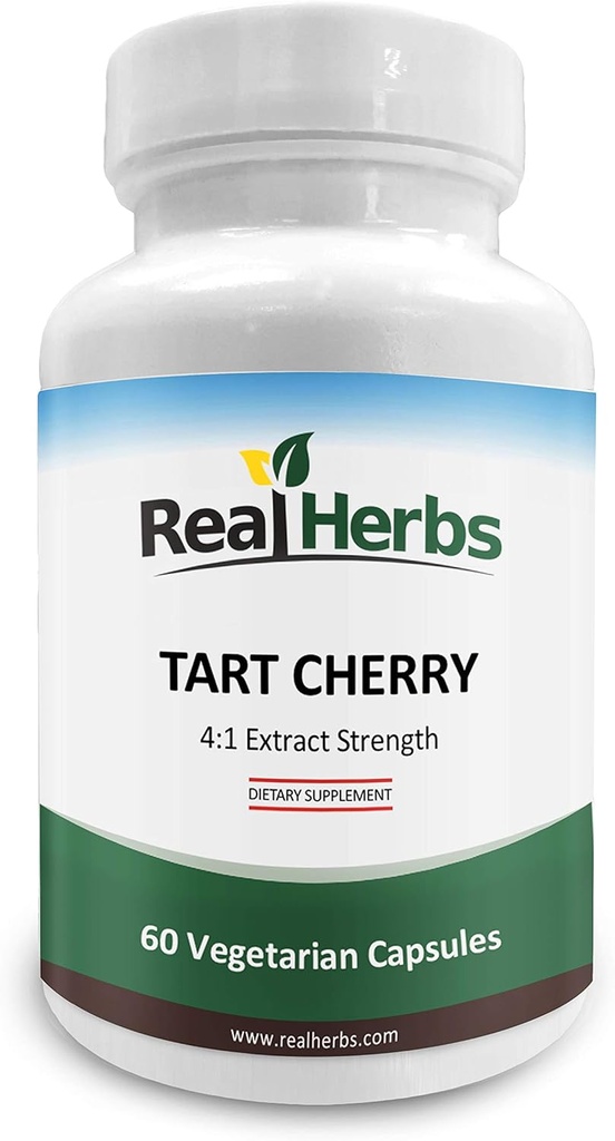 Real Herbs Tart Cherry 4:1 Extract 1000mg - 60 κάψουλες χορτοφάγων