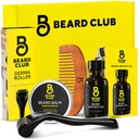 The Beard Club Beard Growth Kit - Derma Roller, Beard Growth Oil, Sandalwood Balm, Comb - Σύνολο δώρων