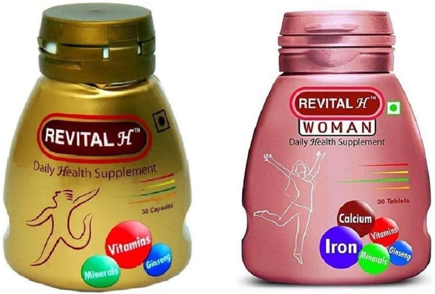 Revital H Men 30 Κάψουλες & Revital H Women 30 Tablet Health Supplement Combo