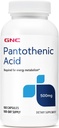 GNC Παντοθενικό Οξύ 500mg, 100 κάψουλες, Υποστηρίζει τον Ενεργειακό Μεταβολισμό