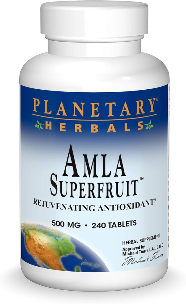 ΦΥΤΟΫΓΕΙΟΝΟΜΙΚΑ ΦΥΤΑ Amla Super Fruit Rejuvenating Antioxidant Supplement, 240 Count