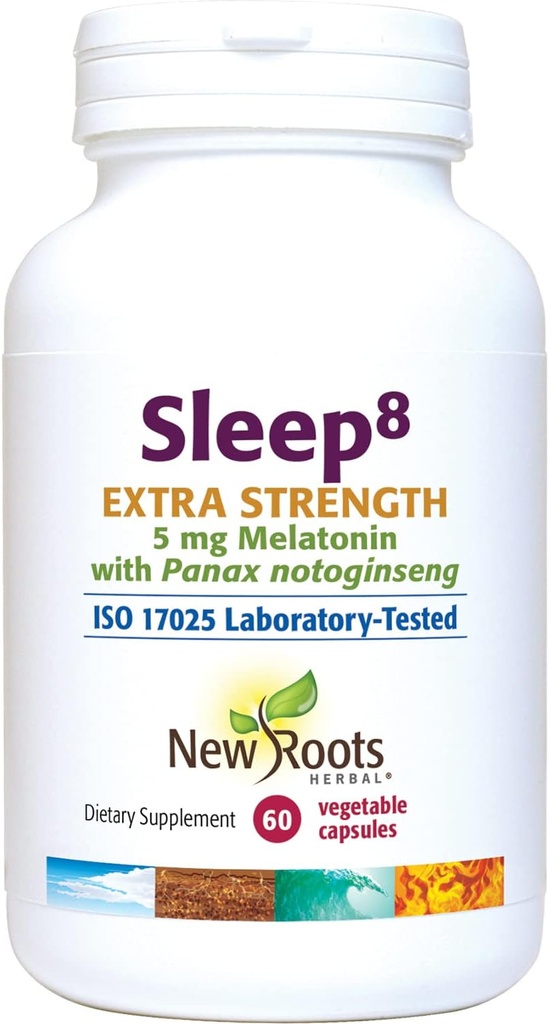 ΝΕΑ ROOTS HERBAL – Sleep8 Επιπλέον δύναμη (60 Veg Caps) 
