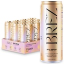 BREZ FLOW Lion’s Mane Mushroom Drink, 12-Pack, μη εγχυμένα, Adaptogens, Relieving, Uplifting, and Social, Sparkling Lemon Elderflower Tonic 12 Fl oz