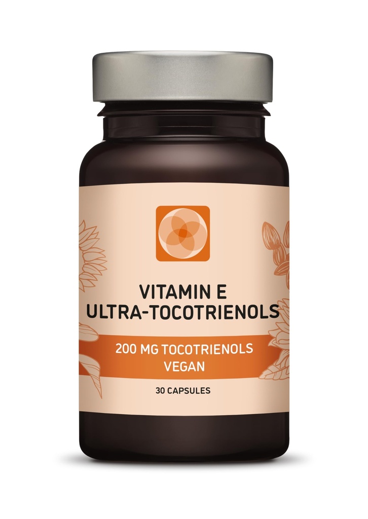 Ultra Tocotrienol 200mg Βιταμίνη E Vegan – Και οι 4 τοκοτριενόλες - Alpha Tocotrienol + Beta Tocotrienol + Gamma Tocotrienol + Delta Tocotrienol – Όχι τοκοφερόλες (30)