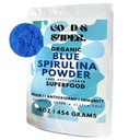Βιολογικό μπλε σκόνη Spirulina - Μαζική συσκευασία 1 Λίβρα, 100% Phycocyanin, καθαρό σούπερ φαγητό από τα μπλε φύκη - για φυσικό χρωματισμό τροφίμων, smoothies & πρωτεϊνούχα ποτά, Vegan - καθαρό εκχύλισμα νερού