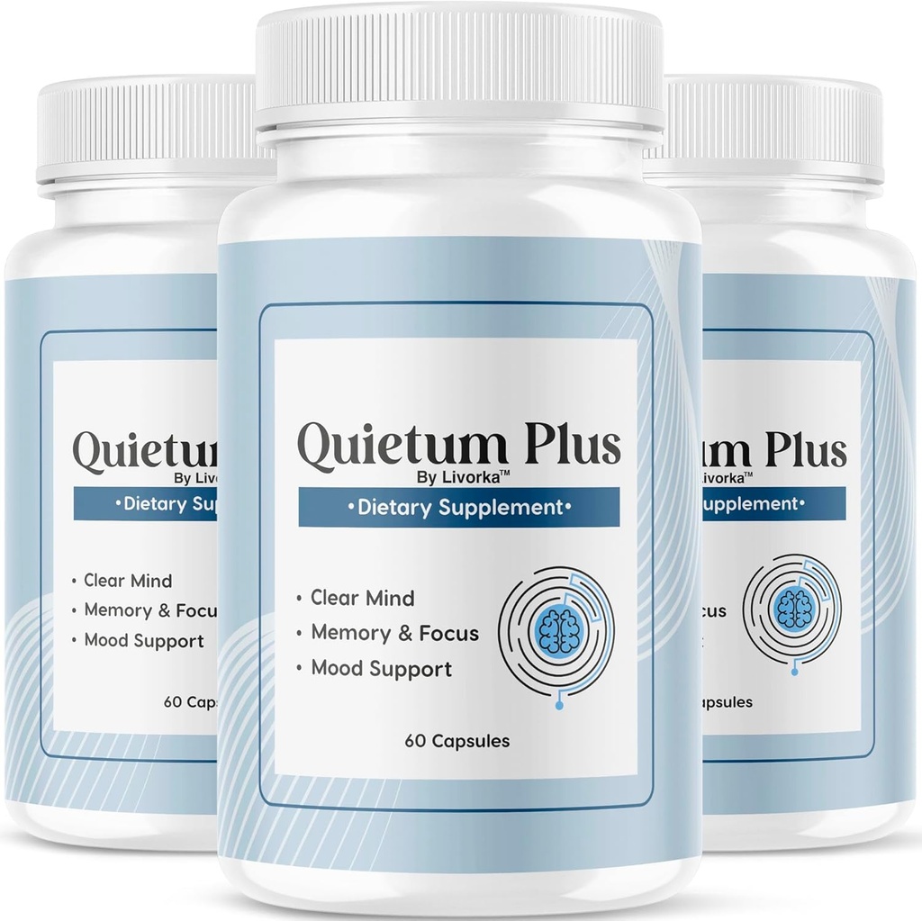 (3 Pack) Quietum Plus - Official Quietum Plus Advanced Supplement Formula, Original Quietum Plus Reviews, All Natural QuietumPlus Advanced Formula for Healthy Ear, 180 κάψουλες για 3 μήνες