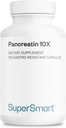 Supersmart - Pancreatin 10X 4000 ανά ημέρα (Extra Strength) - Digestive Enzymes Supplement - με Protease, Lipase, Amylase, Trypsin - Healthy Digestion Support 