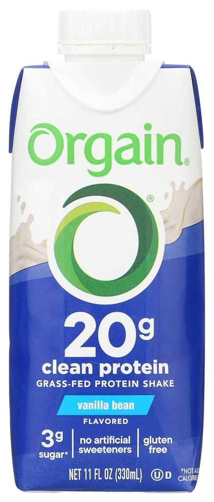 Orgain Whey Protein Shake Vanilla Bean, 11 oz
