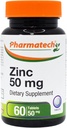 Ψευδάργυρος 50 mg, ανοσοενισχυτικό συμπλήρωμα υποστήριξης, Στοιχειώδες χημειοχημικό γλουκονικό ψευδάργυρο, Ορυκτό αντιοξειδωτικό για την υγεία του ανθρώπου και της γυναίκας, ακμή, εύκολο στην κατάποση, 60 δισκία