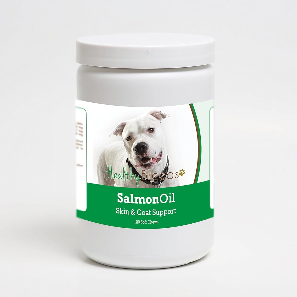 Healthy Breeds Pit Bull Salmon Oil Soft Chews 120 Count