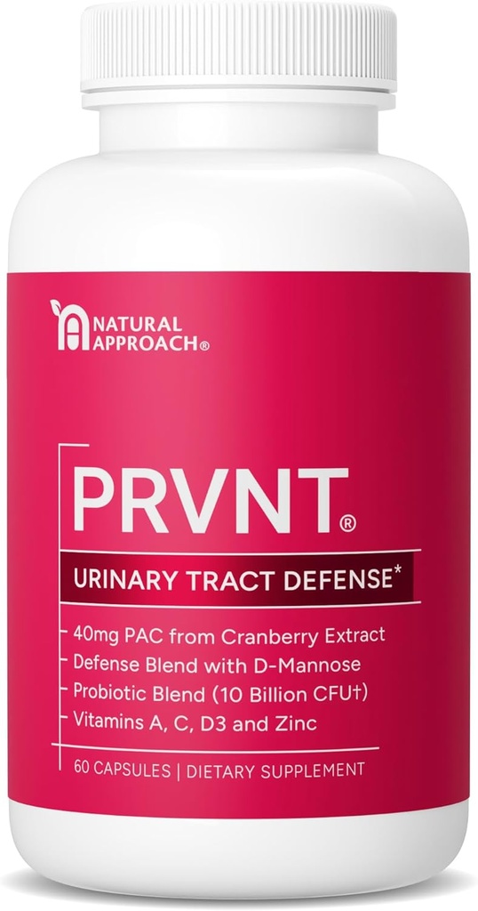 Urinary Tract Defense with Cranberry PAC, D-Mannose, Probiotics & Vitamins | UTI Avoidance & Bladder Support Supplement | Most Powerful Cranberry Pills for Women & Men | USA Manufactured | 60 Capsules