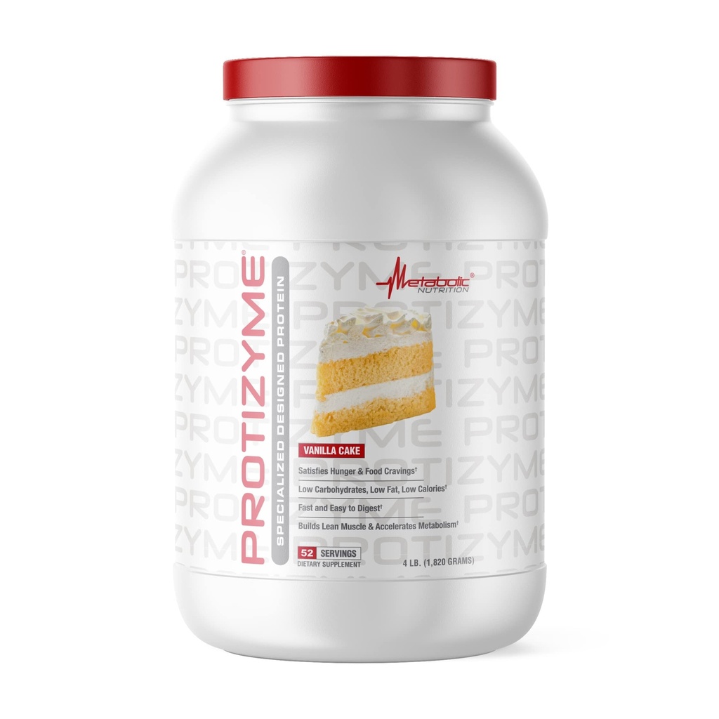 Μεταβολική Διατροφή, Protizyme, 100% σκόνη πρωτεΐνης ορού γάλακτος, υψηλής πρωτεΐνης, χαμηλής περιεκτικότητας σε υδατάνθρακες, χαμηλής περιεκτικότητας σε λίπος πρωτεΐνη ορού γάλακτος, Digestive Ένζυμα, 24 Ουσιώδεις Βιταμίνες και Ορυκτά, 4 Λίρες (52 ser)