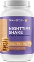 TransformHQ Nighttime Shake, Sleep + Protein Blend, 28 υπηρεσίες, σοκολάτα τσιπ Cookie Flavor