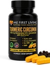 Me First Living Turmeric Curcumin 1000 mg 95% Κουρκουμινοειδή, Bioperine 10 mg, 19x More Poent Than Others, Αυξημένη Απορρόφηση, Μη ΓΤΟ, Οργανικός Κουρκουμινοειδής, Vegan, Χωρίς Γλουτένη, 60 Κάψουλες