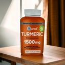 Turmeric Curcumin with Black Pepper and Ginger, Qunol 1500mg Turmeric Extract with 95% Curcuminoids, Enhanced Absorption, Supports Healthy Inflammation Response, 180 Vegetarian Capsules