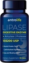 ANTROLIFE Digestive Health Supplement - Ένζυμα με συμπληρώματα διατροφής Lipase & αμυλάση για Digestive Comfort - Συμπλήρωμα διατροφής - 59 κάψουλες