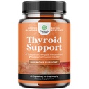 Herbal Thyroid Support Complex - Potent Kelp Iodine Supplement with L Tyrosine, Bladderwrack, Selenium & Pure Ashwagandha for Hormone Balance - Mood & Energy Dietary Pills - 60 Count