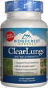RidgeCrest Clearlungs Επιπλέον δύναμη, Homeo / Herbal Αποσυμφορητικό, 120 κάψουλες Veg