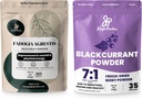 Zungle Powders Bundle for Men's Health & Vitality: 5oz Fadoga Agrestis Extract Powder - Pure Nigerian Supplement + 5oz Black Currant Powder - Freeze-Dried Fruit for Tea, Juice, Smoothies, & More!