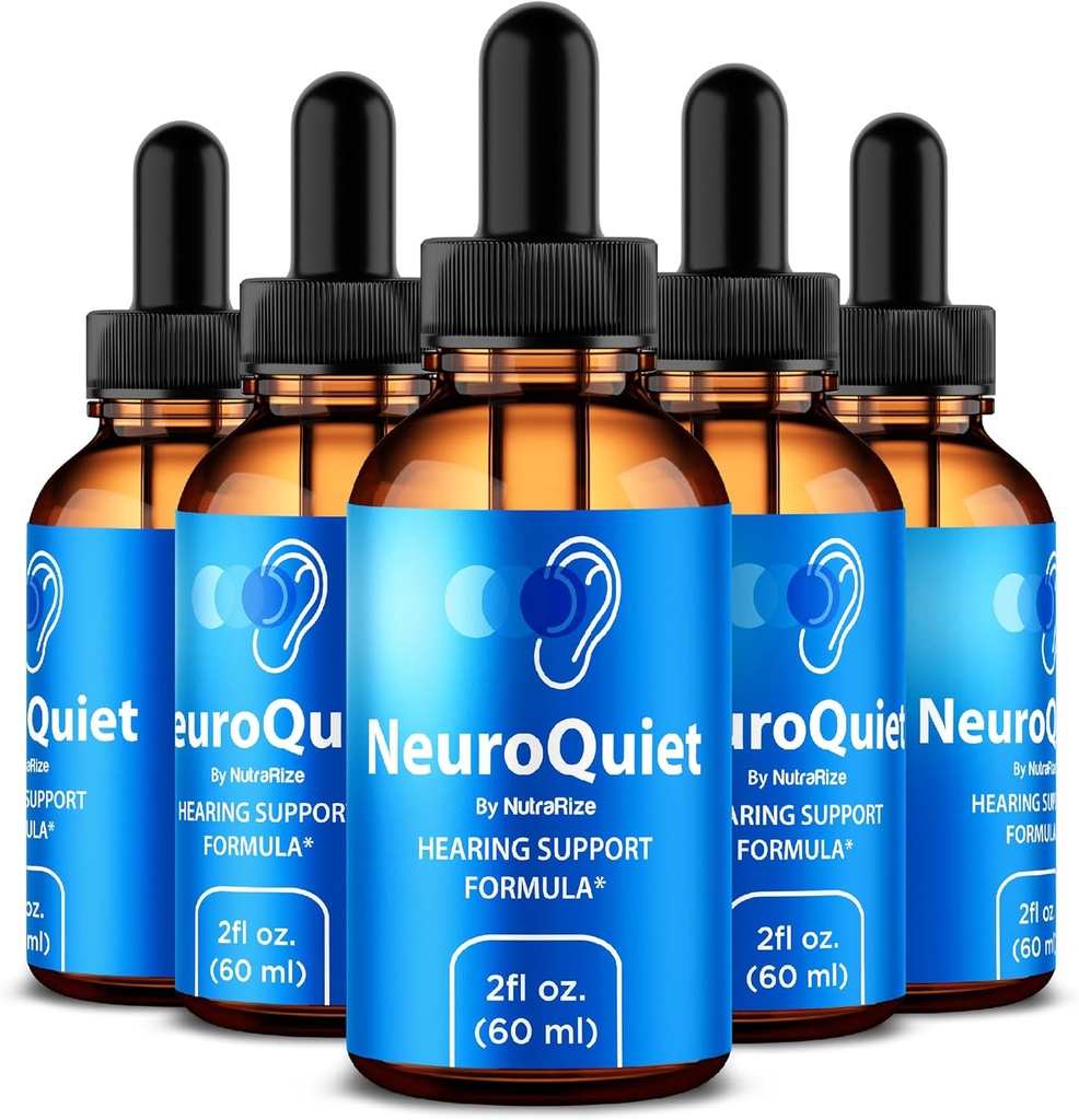 (5 Pack) NeuroQuiet Drops – Επίσημη φόρμουλα υποστήριξης της ακοής με όλα τα φυσικά συστατικά για να βοηθήσει τη διατήρηση της ευεξίας του αυτιού, Premium Gotas κριτική (150 εξυπηρετούν)