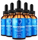 (5 Pack) NeuroQuiet Drops – Επίσημη φόρμουλα υποστήριξης της ακοής με όλα τα φυσικά συστατικά για να βοηθήσει τη διατήρηση της ευεξίας του αυτιού, Premium Gotas κριτική (150 εξυπηρετούν)