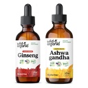 Βάμμα Wild & Organic Ginseng 2 fl oz & Ashwagandha Βάμμα 4 fl oz