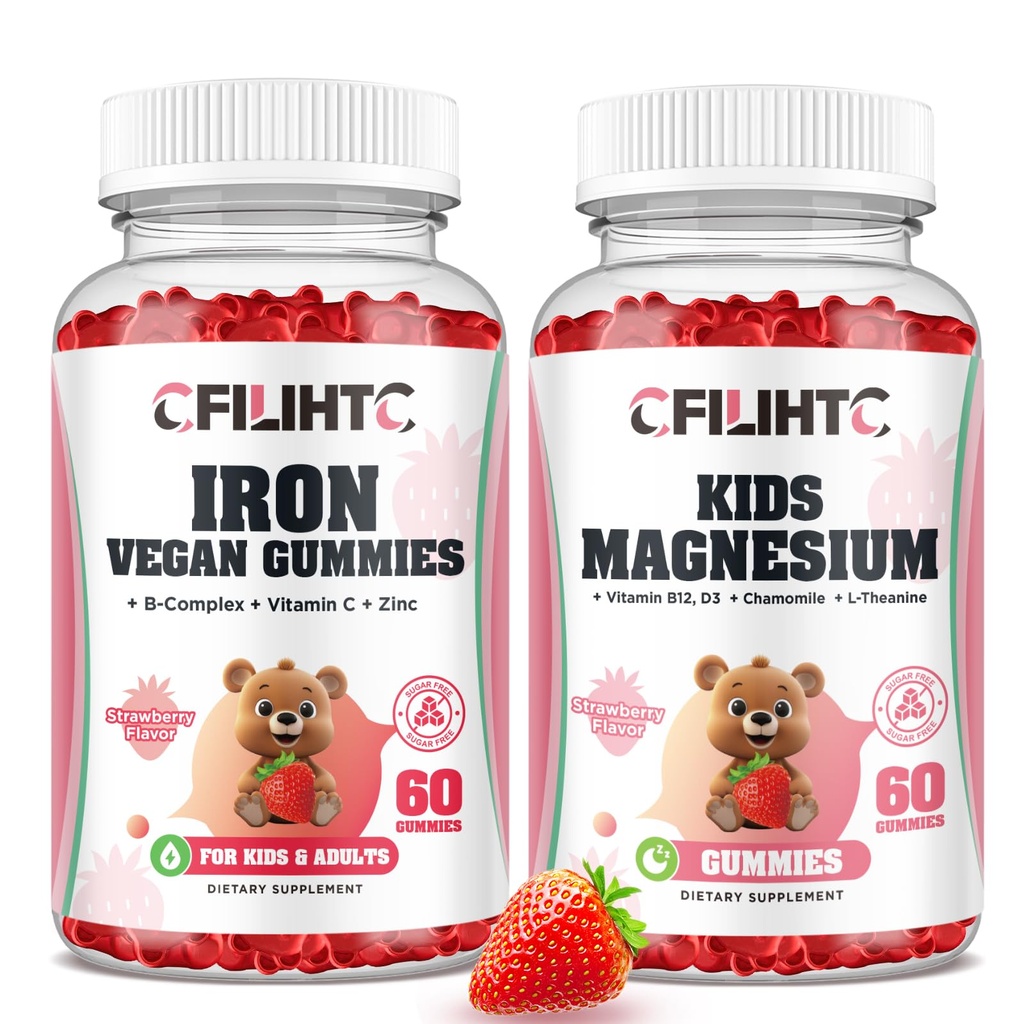 Γλυκινικό μαγνήσιο Gummies για τα παιδιά και το σίδηρο Gummies συμπλήρωμα για τις γυναίκες παιδιά