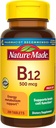 Nature Made Vitamin B12 500 mcg, Συμπλήρωμα διατροφής για την υποστήριξη του μεταβολισμού ενέργειας, 200 δισκία, 200 ημερήσια προσφορά