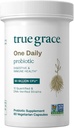 True Grace One Daily Probiotic - 60 Vegetarian Capsules - 90 Billion CFU - Gut, Digestive & Immune Health Support Blend with Prebiotic Fiber - Gluten & Soy Free - 60 Servings