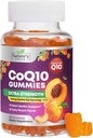 CoQ10 Gummies for Adults 100mg - 3X Δύναμη, Υψηλή Απορρόφηση, Αντιοξειδωτικό συμπλήρωμα για την υποστήριξη της καρδιάς και την παραγωγή ενέργειας, Ultra Coenzyme Q10 Βιταμίνες, Coq 10 Συμπληρώματα - 60 CoQ10 Gummies
