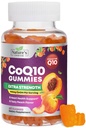 CoQ10 Gummies for Adults 100mg - 3X Δύναμη, Υψηλή Απορρόφηση, Αντιοξειδωτικό συμπλήρωμα για την υποστήριξη της καρδιάς και την παραγωγή ενέργειας, Ultra Coenzyme Q10 Βιταμίνες, Coq 10 Συμπληρώματα - 60 CoQ10 Gummies