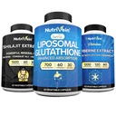 Nutrivein Premium Shilajit Capsules, Liposomal Glutathione Supplement, & Berberine Supplement Bundle: Berberine, Glutathione, & Shilajit Capsules for Men & Women - Metabolism, Vitality, & Balance