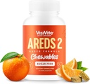 AREDS 2 Sugar-Free Eye Vitamins - Alternative to Lutein Gummies for Eyes - Lutein for Eye Health - Premium Sugar-Free Eye Vitamins - Eye Care Supplements for Adults (Chewable Tablets)