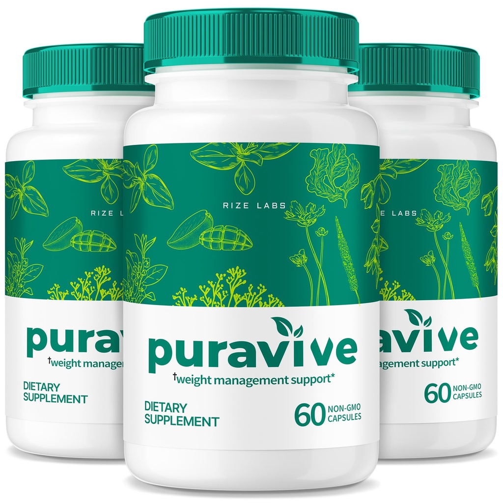 rize labs (Συσκευασία 3 Puravive WeightLoss Κάψουλες, Exotic Rice Capsule Reviews, Weight Support BAT Levels, Detox & Cleanse, All-Natural Easy to Swallow Formula (180 Κάψουλες)