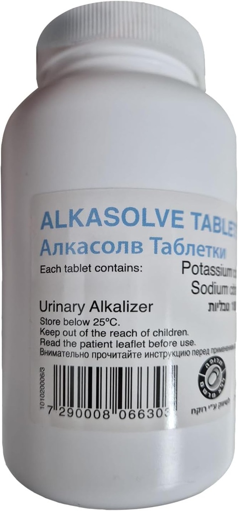 Generic ALKASOLVE pH Balance Tablets - Εξουδετέρωση Οξέως & Ισορροπία pH για Ανοσολογική Υποστήριξη, Ανώτατη Απόδοση, Μείωση Φλεγμονής, Συνολική Ευεξία – 180 Tablets