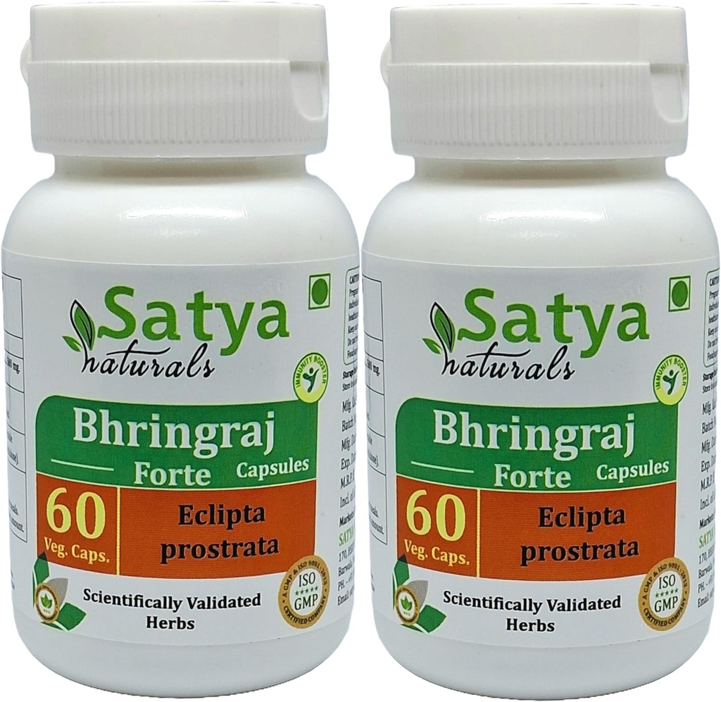 Γενόσημα κάψουλες Bhringraj, 500mg, 60 Count, Eclipta Prostrata Extract (πακέτο του 2, κάψουλα)