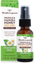 Wedderspoon Propolis and Manuka Honey Throat Spray, Chamomile & Mint, 1 Fl Oz (Pack of 1), Sore Throat Relief, Natural Immune Support