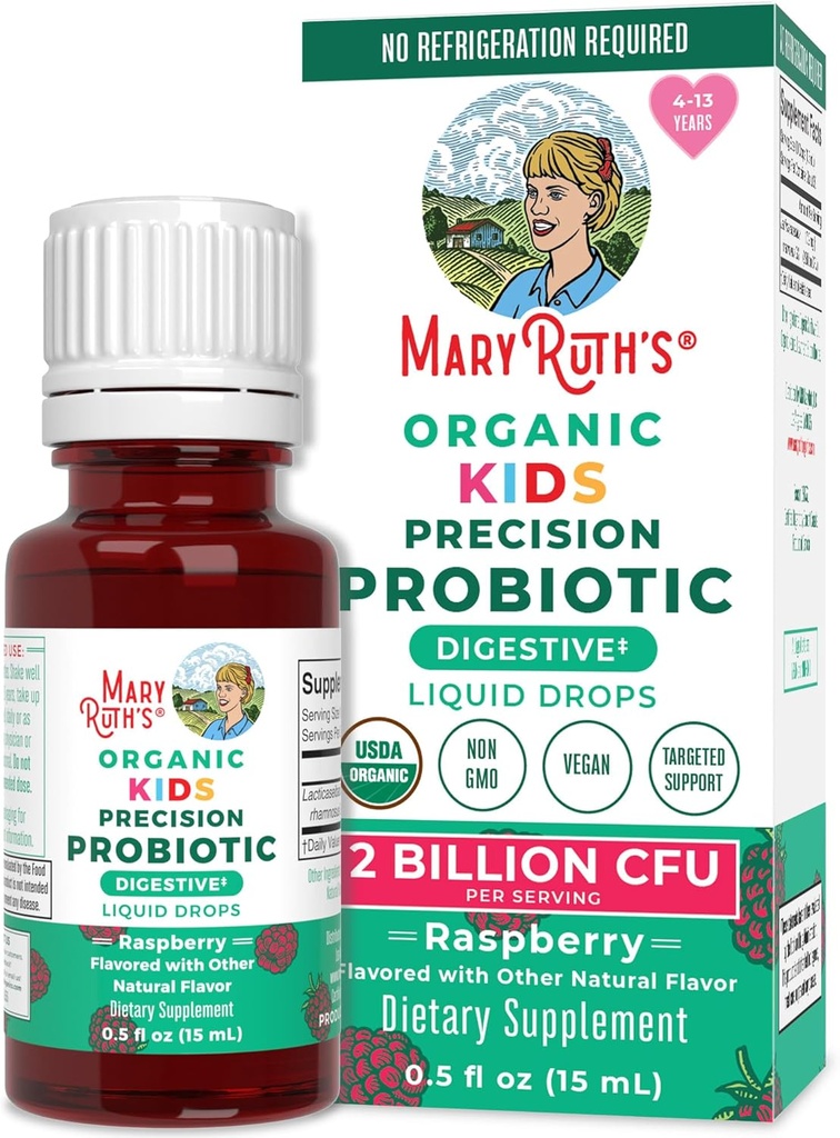 MaryRuth Organics USDA Organic Liquid Kids Probiotic Drops 
