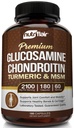 NutriFlair Glucosamine Chondroitin Turmeric MSM Boswellia, 180 κάψουλες - Κοινό συμπλήρωμα άνεσης - Φυσικό & μη GMO - Αντιοξειδωτικά χάπια - Υποστηρίζει την πλάτη, γόνατα, χέρια, αρθρώσεις, Cartilage
