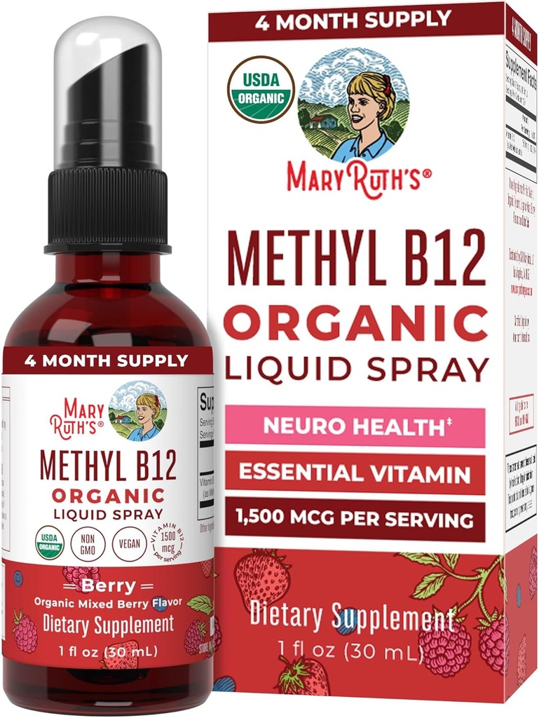MaryRuth Organics Vitamin B12 Liquid Spray 