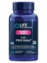 Life Extension Daily PMS Relief, Menstrual Comfort Supplement, PMS-Related Cramps, Lower Back discomfort, Mood, Ginger, Magnesium, B6, Gluten-Free, Non-GMO, 60 Capsules