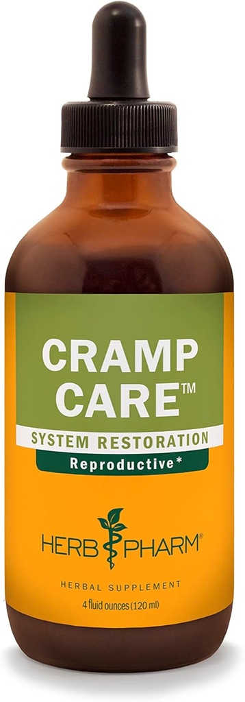Herb Pharm Cramp Care Υγρό εκχύλισμα βοτάνων σταγόνες για την υποστήριξη ενός υγιούς εμμηνορροϊκού κύκλου, 4 Oz
