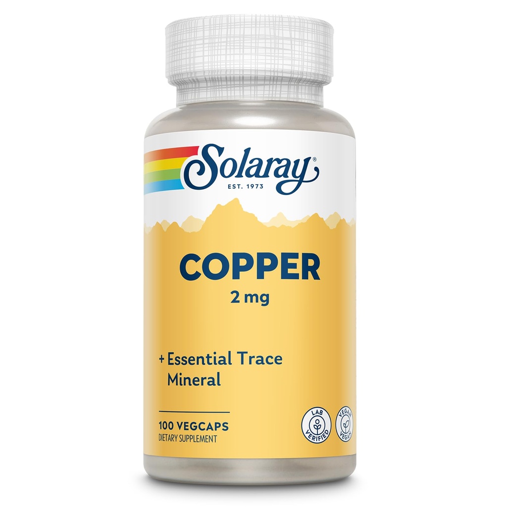 Solaray χαλκού 2 mg 