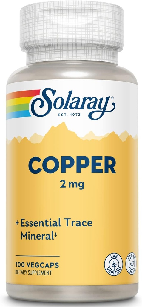 Solaray χαλκού 2 mg 