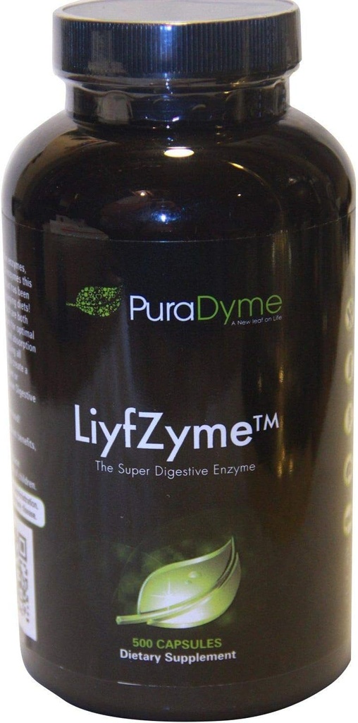 PuraDyme LiyfZyme Plant Based Digetion and Dietary Supplement - 500 κάψουλες Veggie. από τον Lou Corona