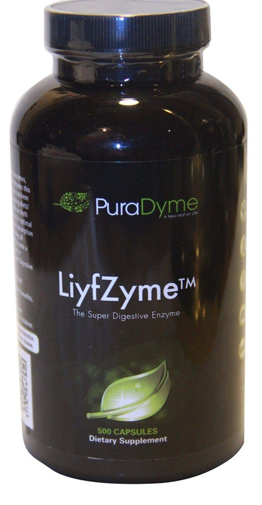 PuraDyme LiyfZyme Plant Based Digetion and Dietary Supplement - 500 κάψουλες Veggie. από τον Lou Corona