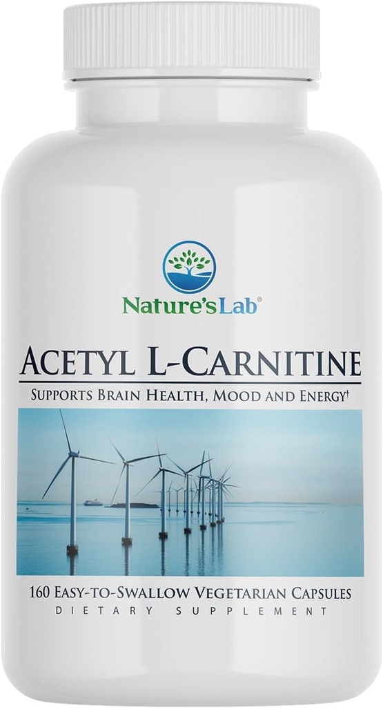 Nature's Lab Acetyl L-Carnitine 2,000mg - 160 Capsules