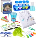 UNGLINGA Kids Science Experiment Kit with Lab Coat Επιστήμονας Κοστούμια ντύνομαι και Ρόλο Παίξτε Παιχνίδια Δώρο για αγόρια Κορίτσια Χριστούγεννα πάρτι
