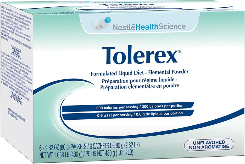 Tolerex-Flavor Άγευστες θερμίδες 300 / 300 ml Συσκευασία 2.82 oz Packet - Κουτί των 6